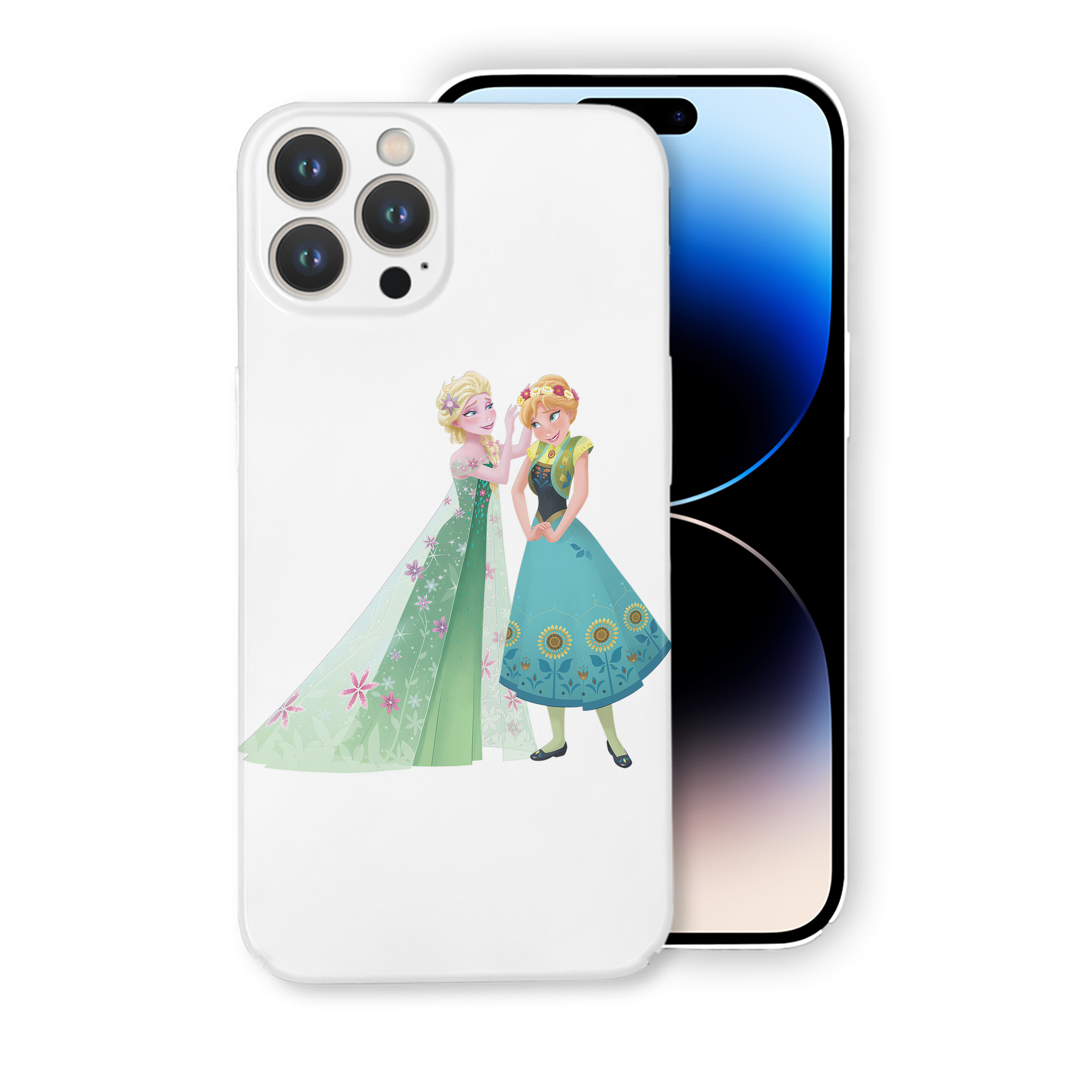 （画像用） アナと雪の女王 アンナ エルサ Frozen Anna Elsa 【iPhone 14シリーズ対応】ハードケース